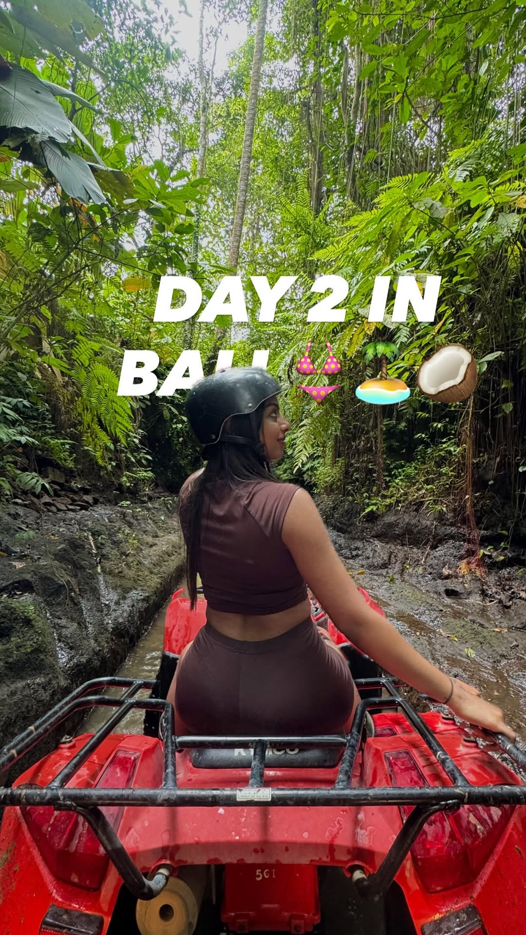 ATV ride through a jungle river in Ubud, from @ubuddriver_ola